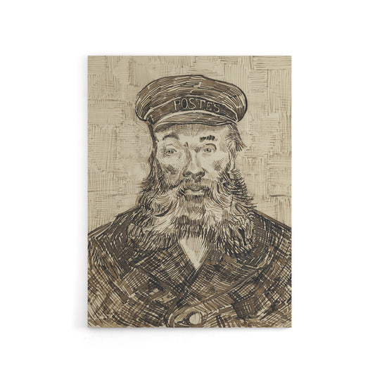 Sketch Portrait Joseph Roulin Van Gogh Vintage Canvas Wall Art