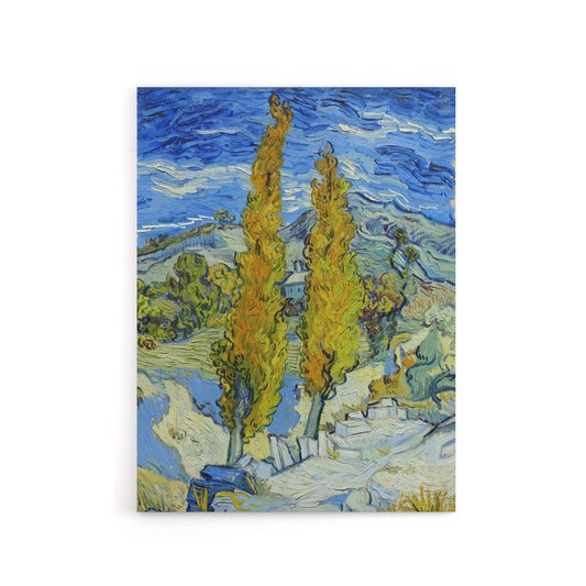 The Poplars at Saint Remy Van Gogh Vintage Canvas Wall Art