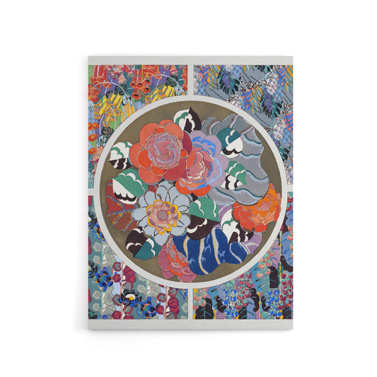 Floral Art Deco Pattern Benedictus Vintage Canvas Wall Art