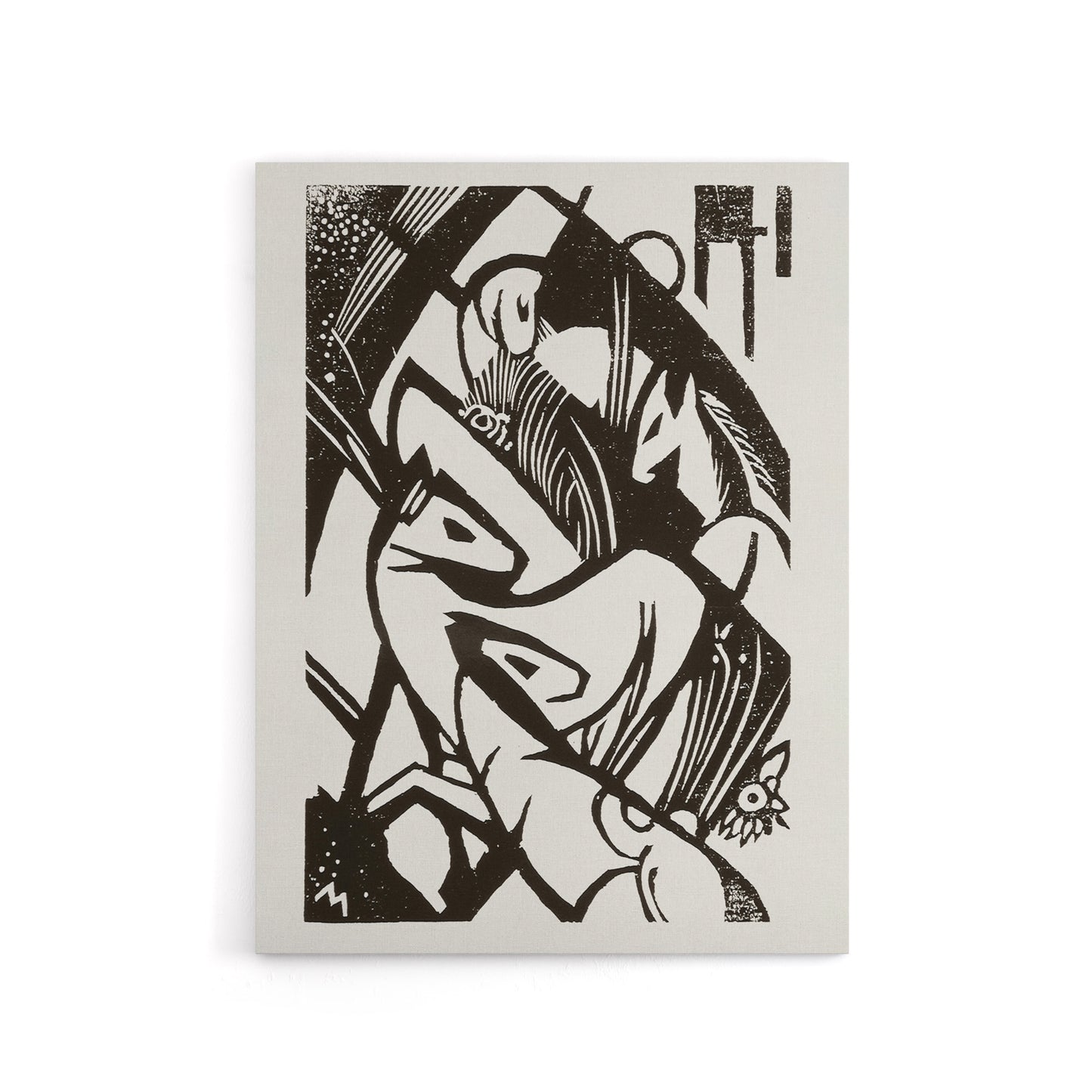 Horses 1912 Abstract Painting Franz Marc Vintage Canvas Wall Art