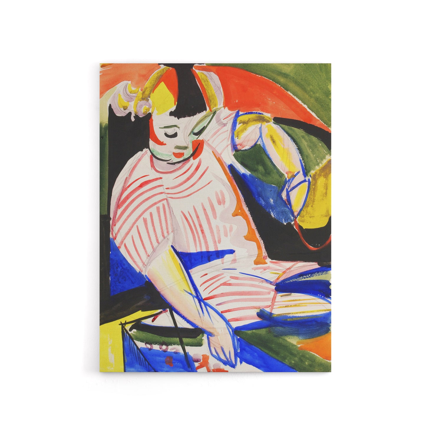 Child Colourful Painting Henry Lyman Sayen Canvas Wall Art Print