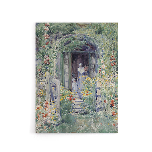 The Garden In Its Glory Floral Painting Hassam Canvas Wall Art Print