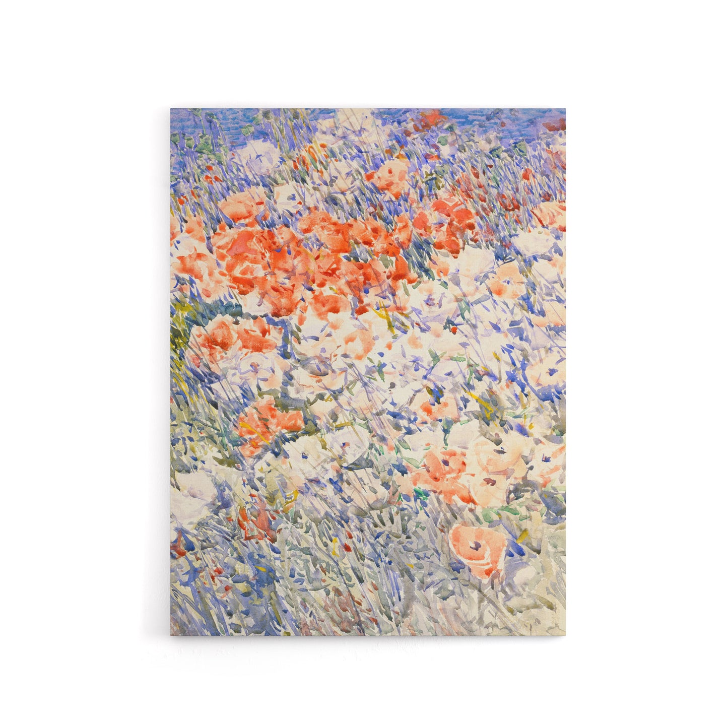 The Island Garden Spring Flowers Hassam Canvas Wall Art Print