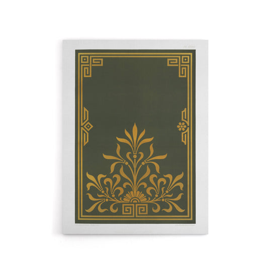 Antique Art Deco Botanical Pattern Audsley Canvas Wall Art Print