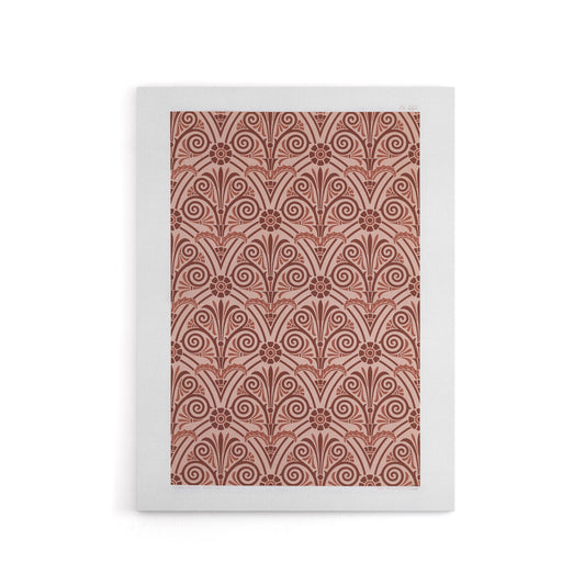 Antique Botanical Greek Pattern Audsley Canvas Wall Art Print