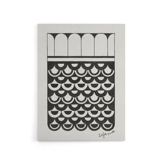 Geometric Ornament of Scales De Mesquita Canvas Wall Art Print