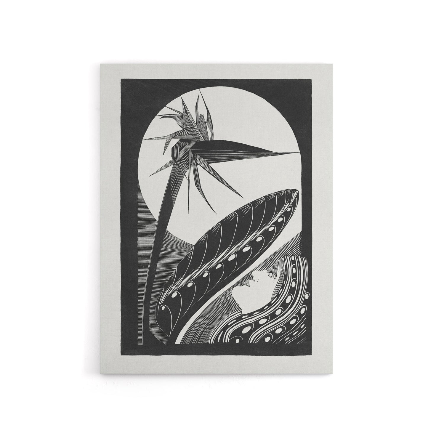 Strelitzia Overblown And Full Moon De Mesquita Canvas Wall Art Print