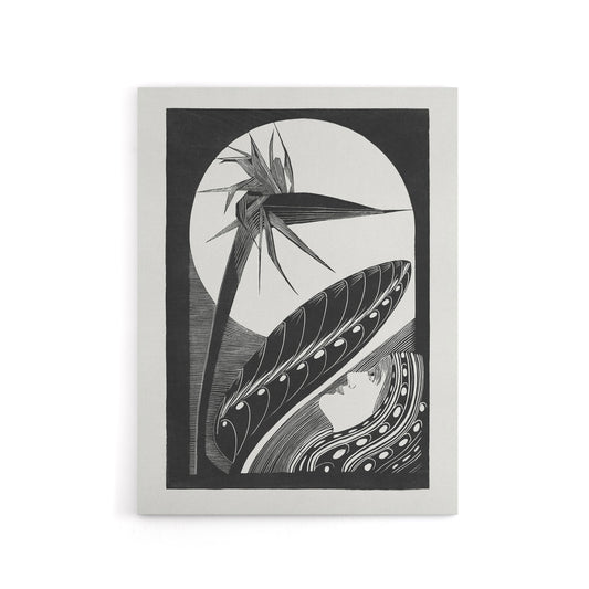 Strelitzia Overblown And Full Moon De Mesquita Canvas Wall Art Print