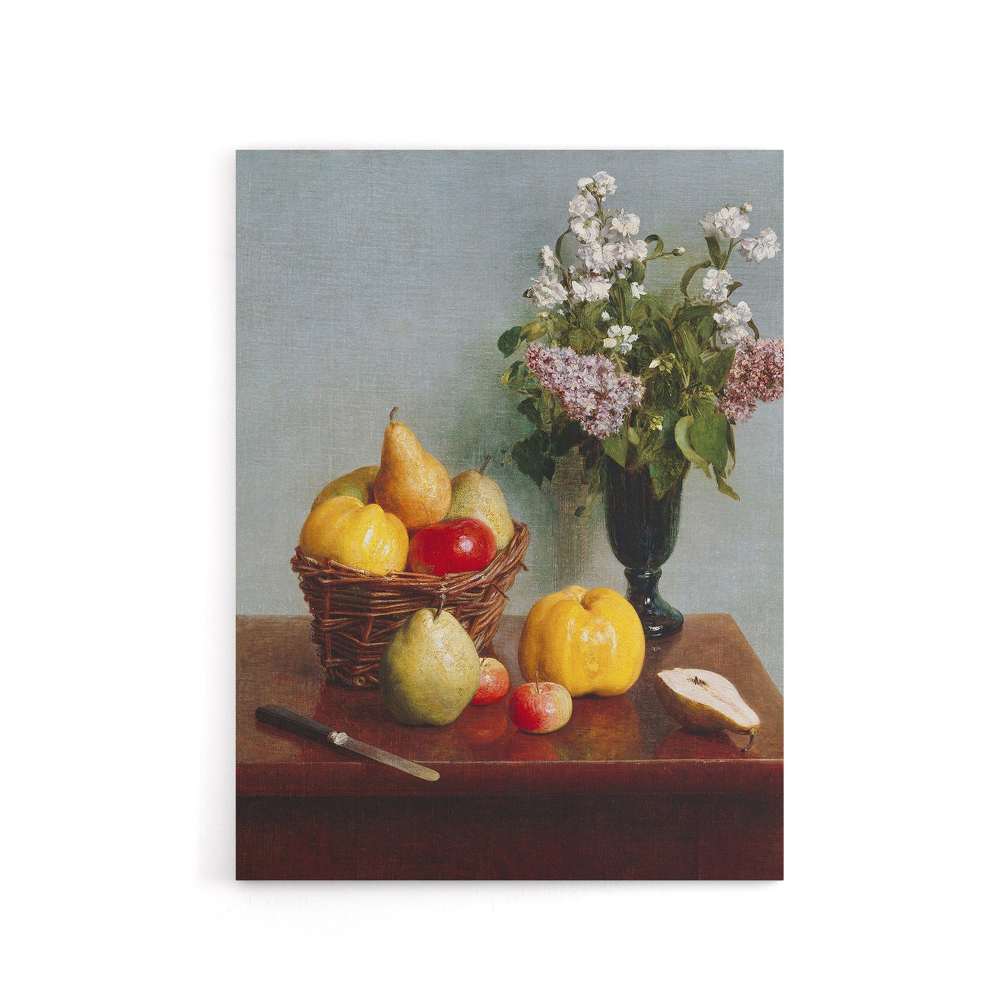 Still Life with Flowers and Fruit Latour Canvas Wall Art