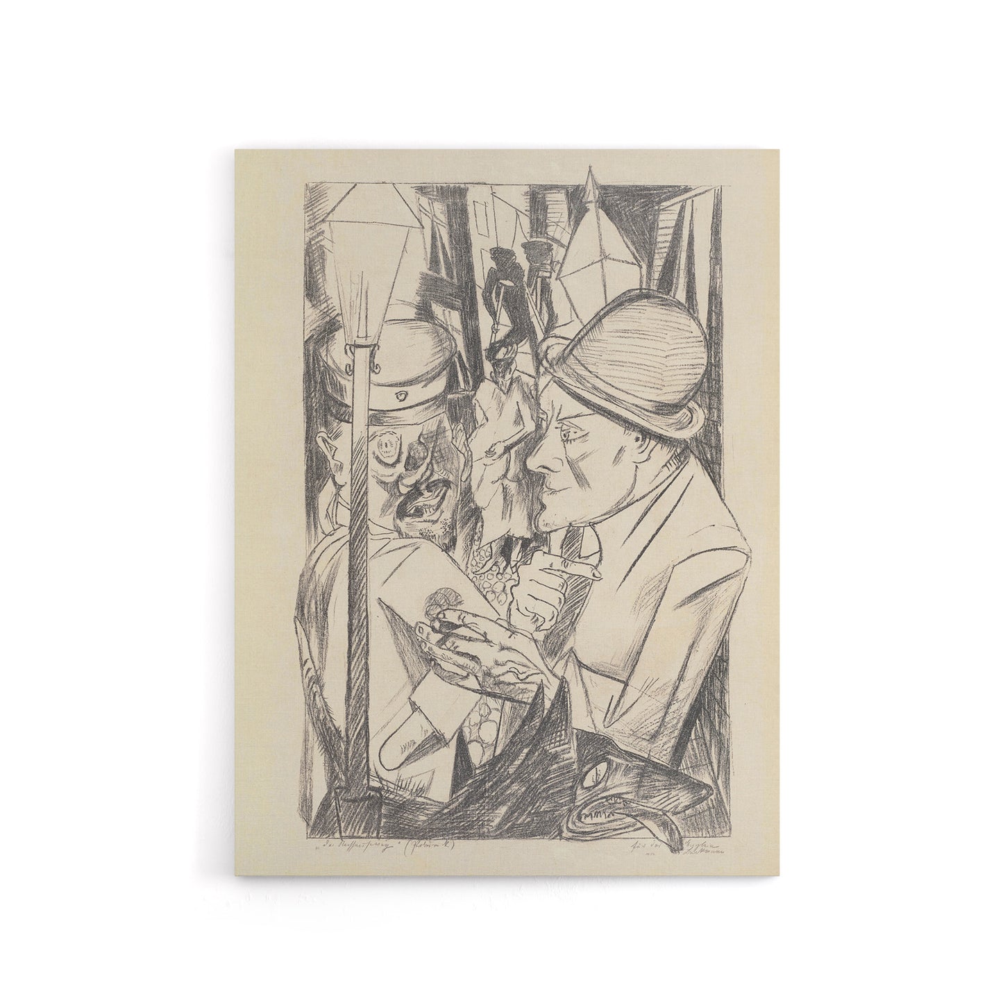 War Veteran The Way Home Max Beckmann Canvas Wall Art Print