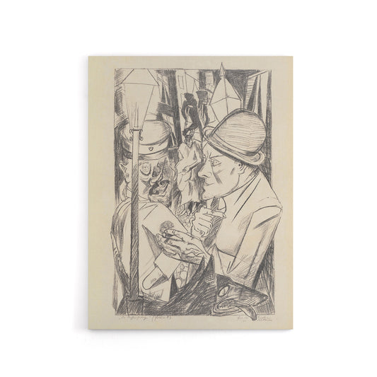 War Veteran The Way Home Max Beckmann Canvas Wall Art Print