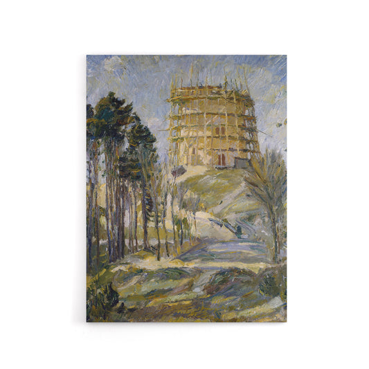 Water Tower in Hermsdorf Landscape Beckmann Canvas Wall Art