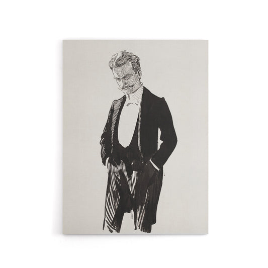 Albert Edelfelt Composer Jean Sibelius Portrait Canvas Wall Art Print