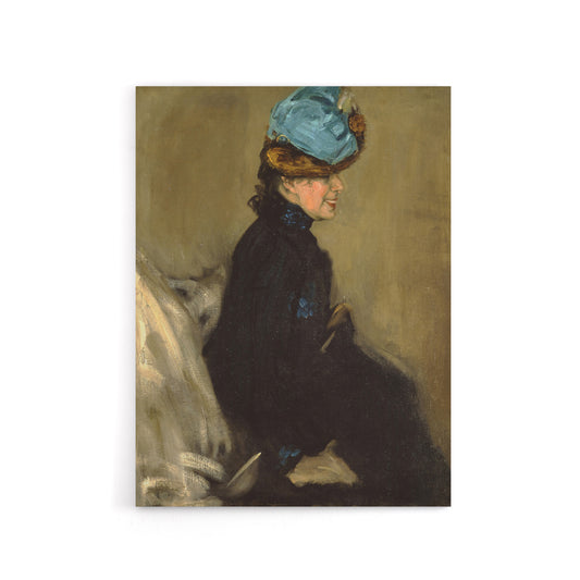 Alfred Henry Maurer Portrait of a Woman in Canvas Wall Art Print