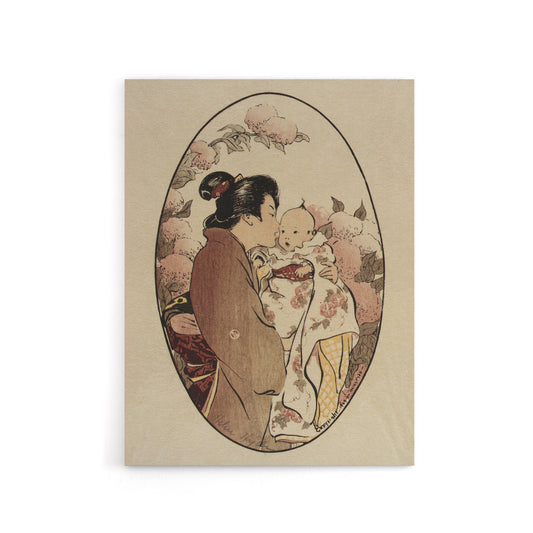 Helen Hyde The Secret Japanese Mother and Child Canvas Wall Art Print