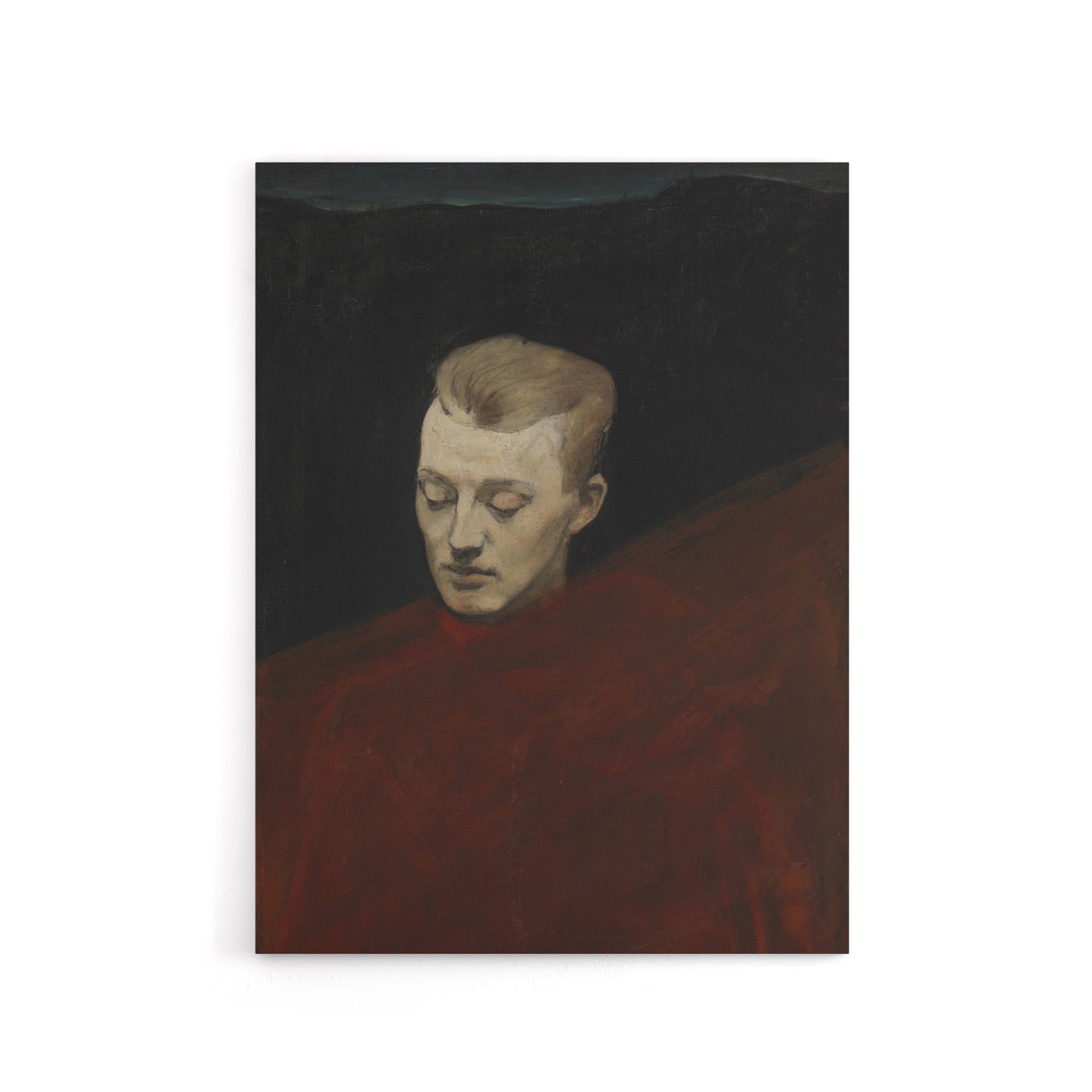 Magnus Enckell Portrait of Bruno Aspelin Canvas Wall Art Print