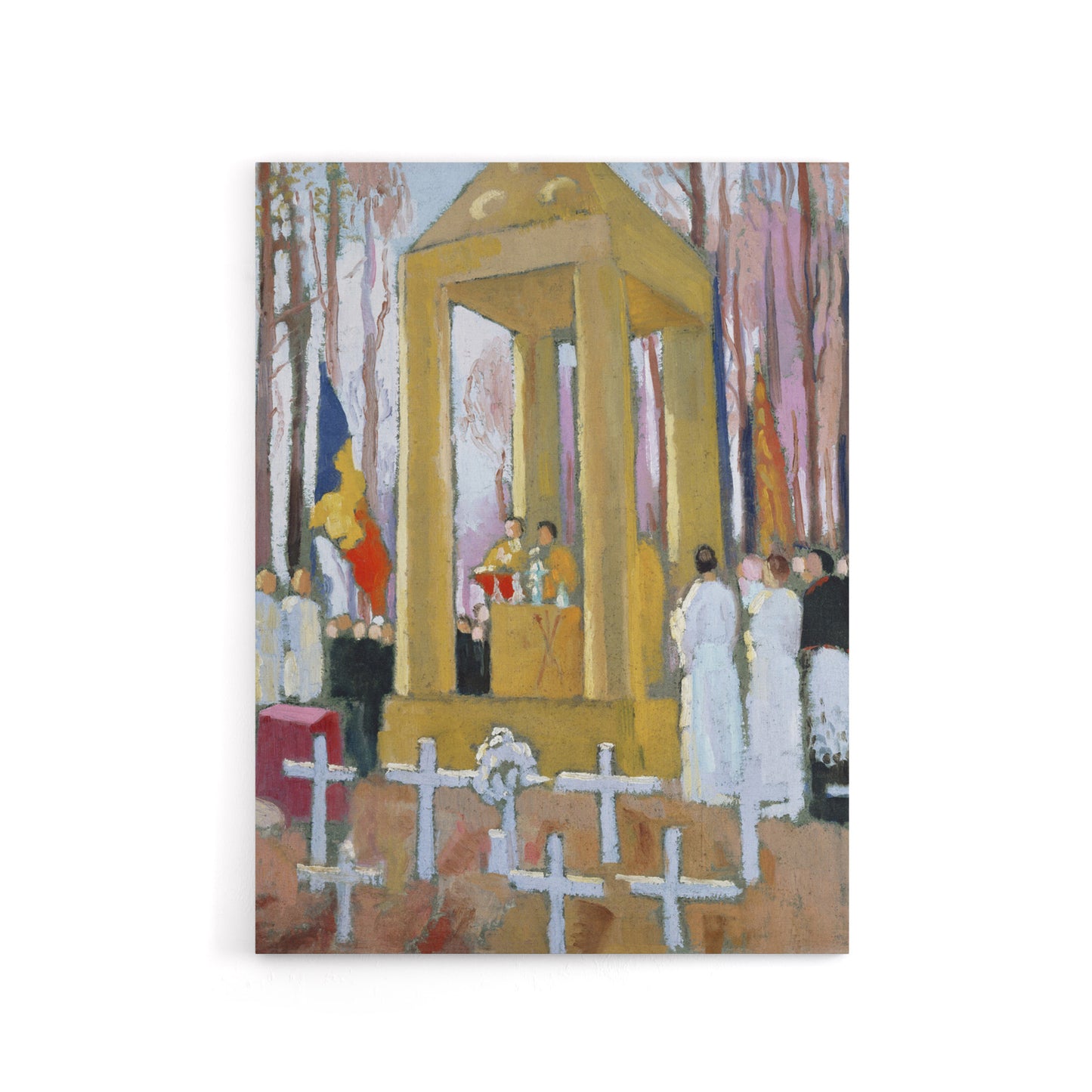 Maurice Denis Mass at the Tomb of Ernest Psichari Canvas Wall Art Print