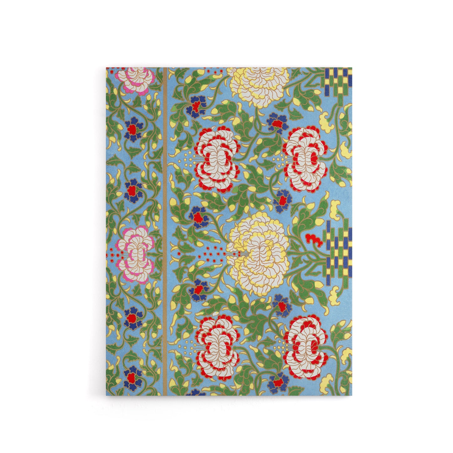 Owen Jones Colorful Floral Chinese Motif Pattern Canvas Wall Art Print