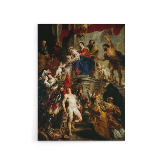 Peter Paul Rubens Mystic Marriage of Saint Catherine Canvas Wall Art Print