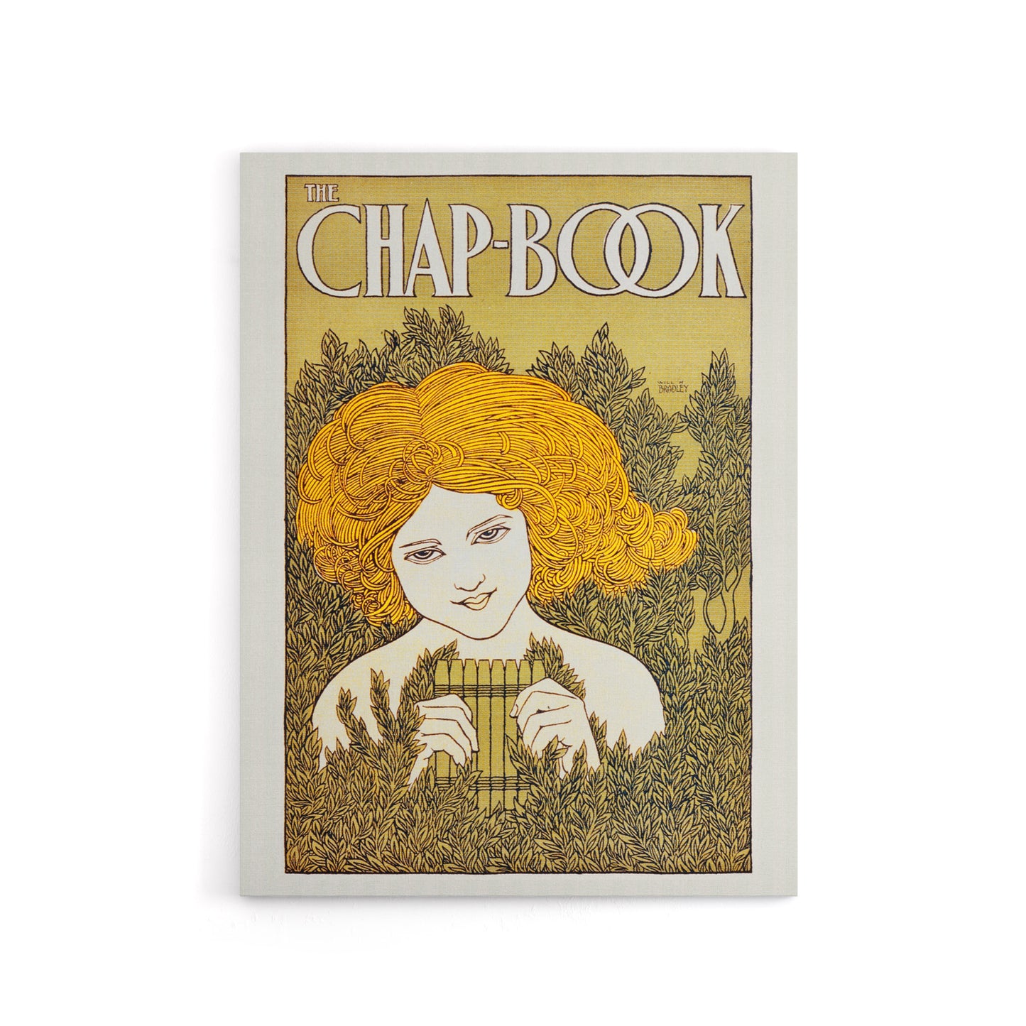 W H Bradley The Chapbook The Pipes June Vintage Cover Canvas Wall Art Print